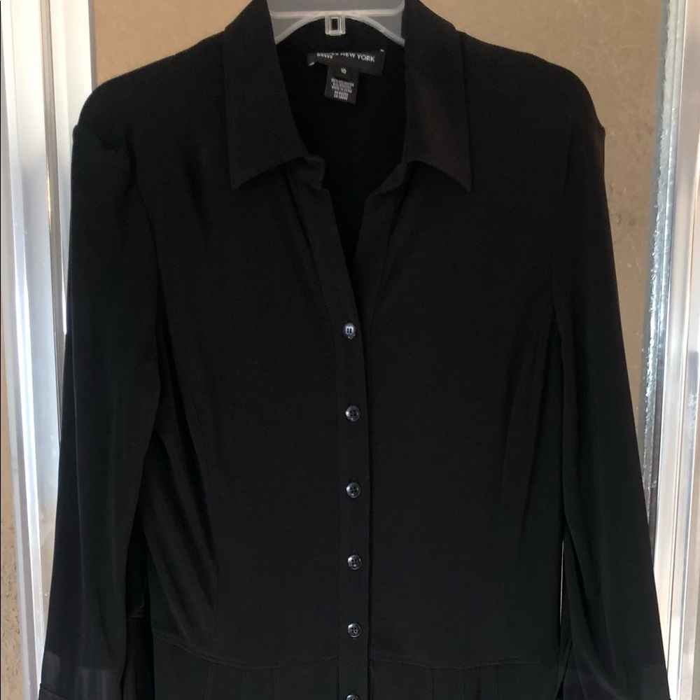 Black Jersey long shirt dress